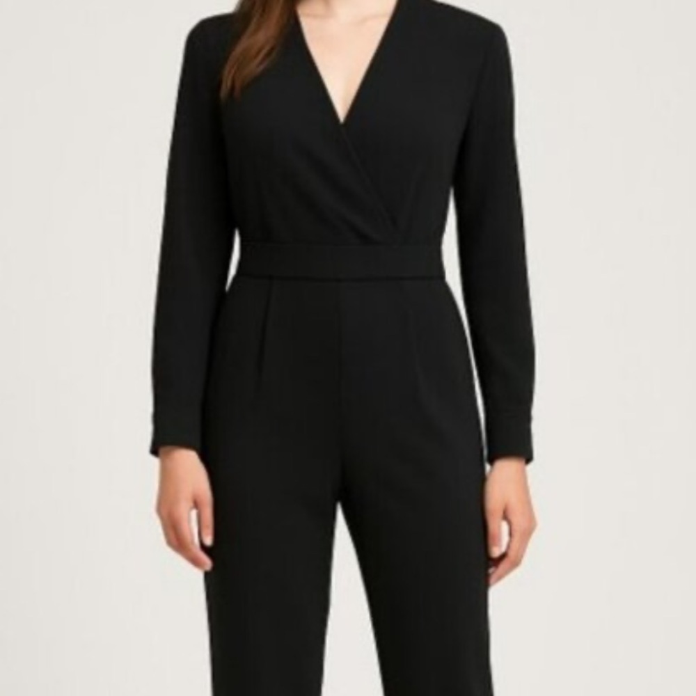 J. McLaughlin Classic Black Jumpsuit, Pockets, Back Zip- Size 4 - Picture 5 of 16
